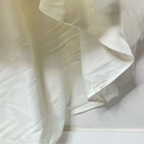 Mikaella Bridal Strapless Mermaid Ivory Wedding Dress Size 4 - Picture 12 of 12